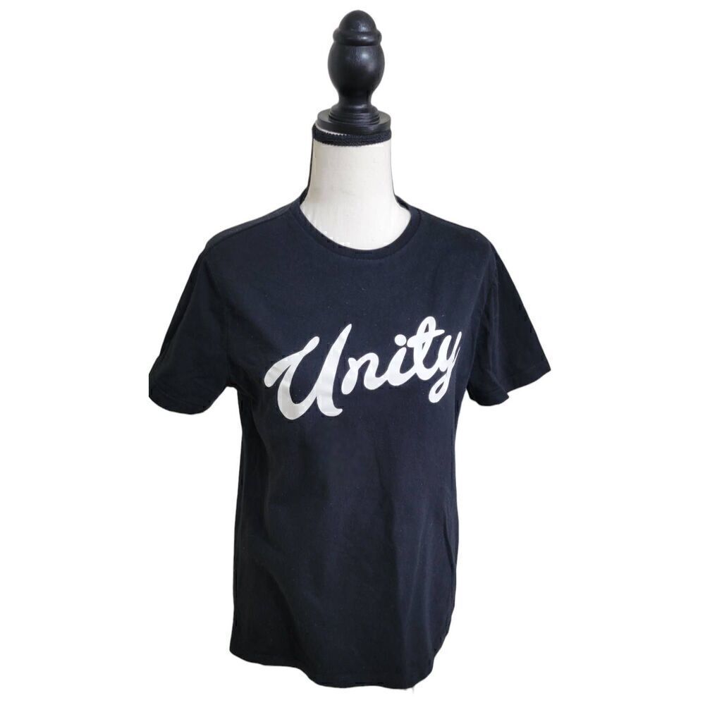 Goodfellow & Co Unity Size S Black Unisex Tee Cotton Recycled Poly